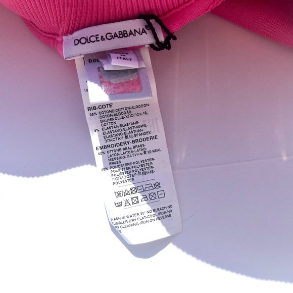 NWT Authentic Kids Dolce & Gabbana Pink Sweat Pants Joggers 7/8 - Picture 9 of 9